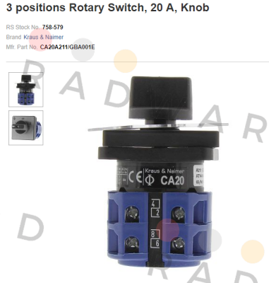 CA20A211-620 E Kraus & Naimer