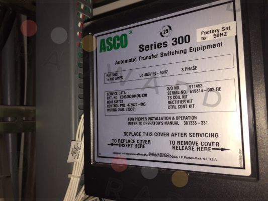 SERIES 300 3PHASE  Asco