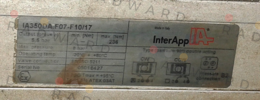 IA350DA F07-F10/17  obsolete/ replaced by IA350D.F07-F1017 InterApp