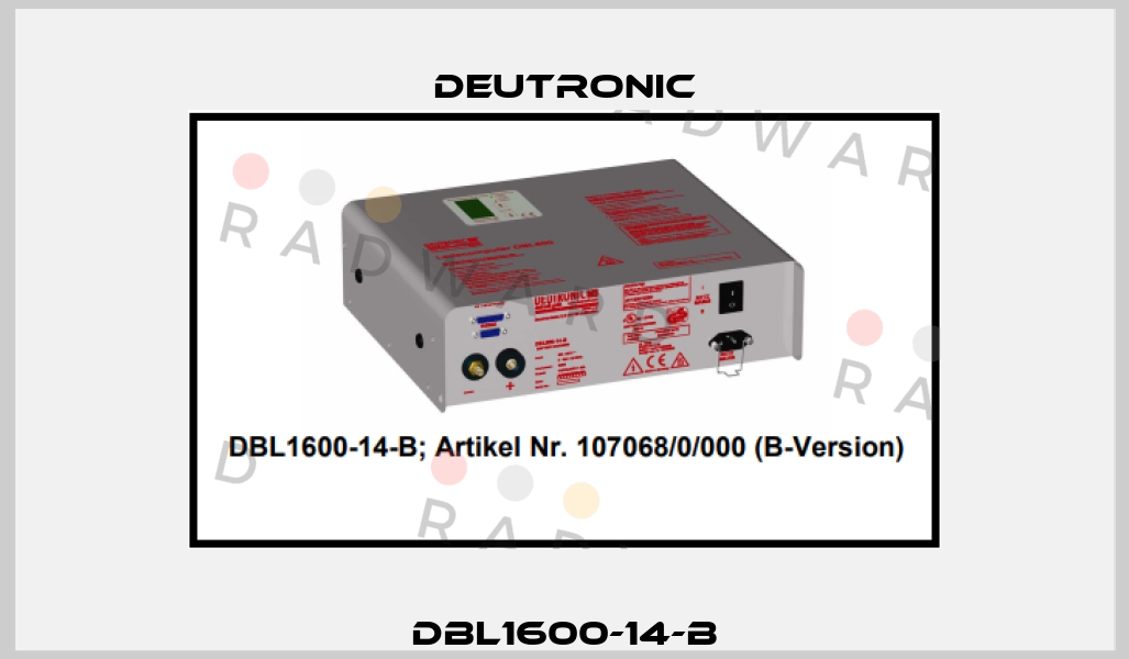 DBL1600-14-B Deutronic