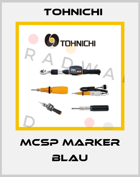 MCSP Marker Blau Tohnichi