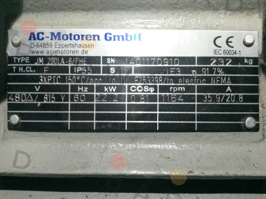 ACM 200 LA-6/PHE  AC Motoren