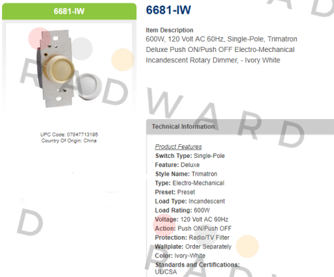6681-IW Leviton