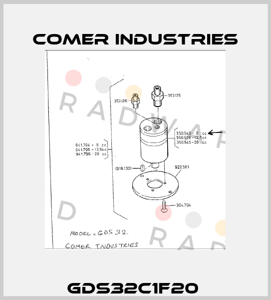 GDS32C1F20  Comer Industries