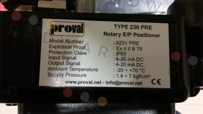 A231PRE-PT Proval