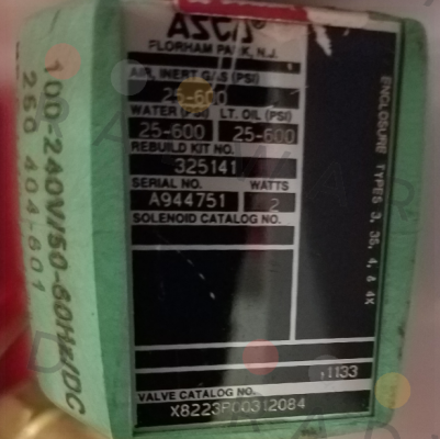 X8223P003 TPL-12084  Asco