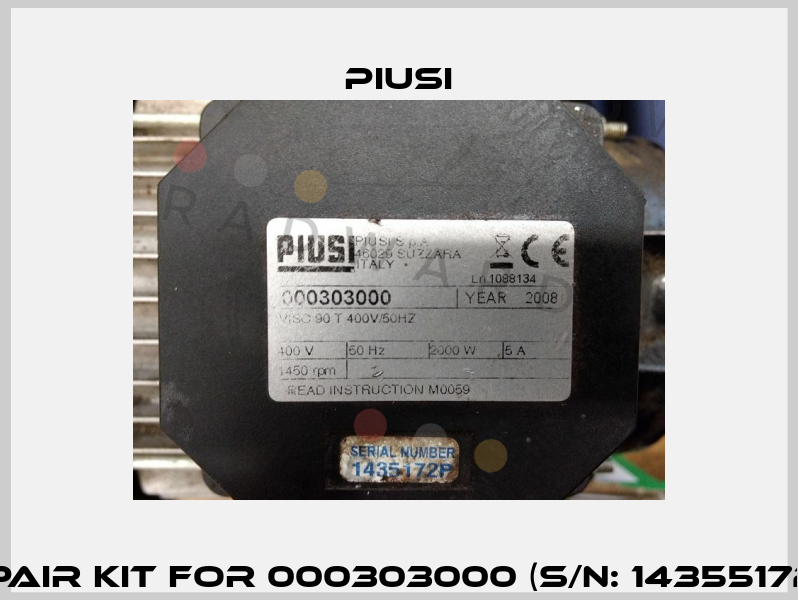 Repair Kit For 000303000 (S/N: 14355172P)  Piusi