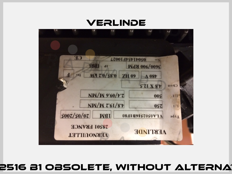VL5 2516 b1 obsolete, without alternative  Verlinde