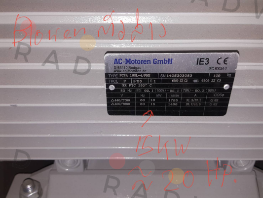 PDM-4-B35-15-160L-G-Z1  AC Motoren