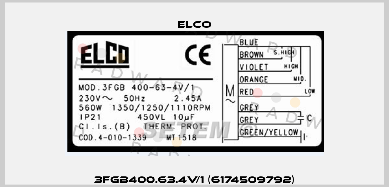 3FGB400.63.4V/1 (6174509792) Elco