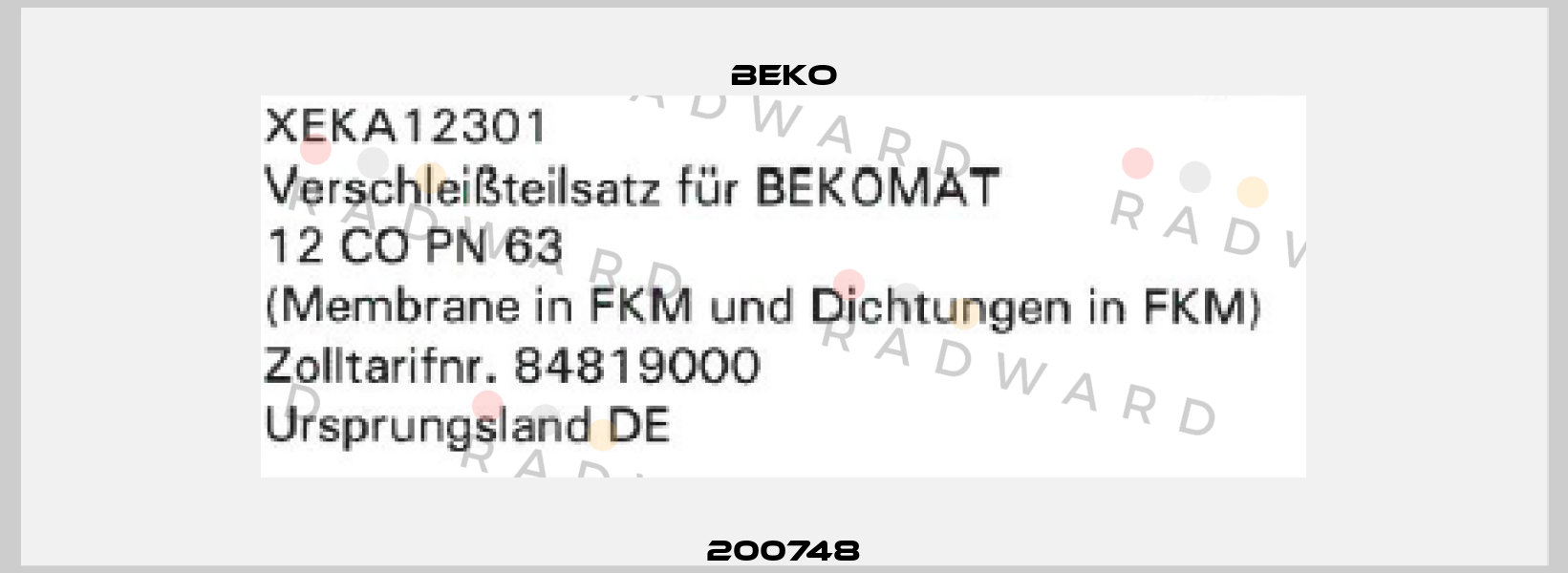 200748 Beko