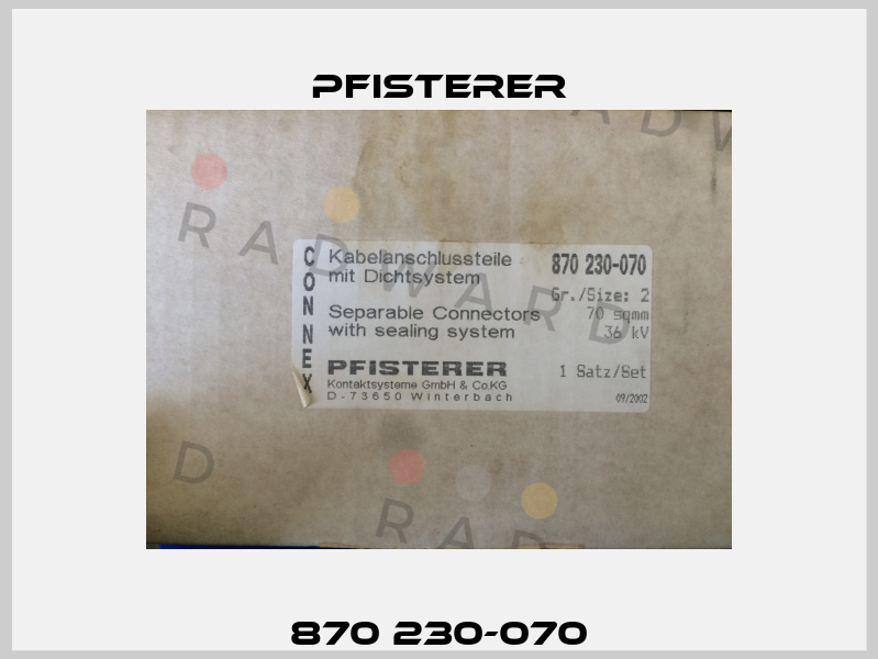 870 230-070 Pfisterer