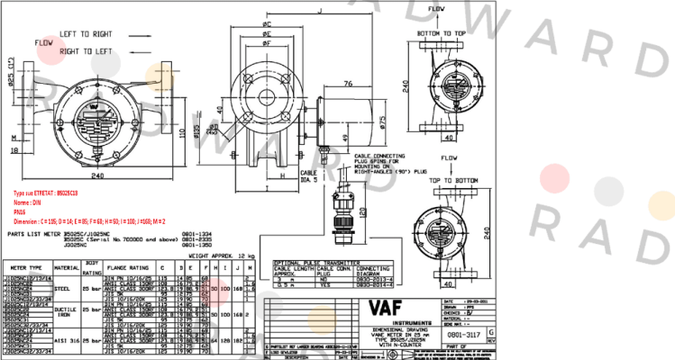 B5025C13  VAF Instruments