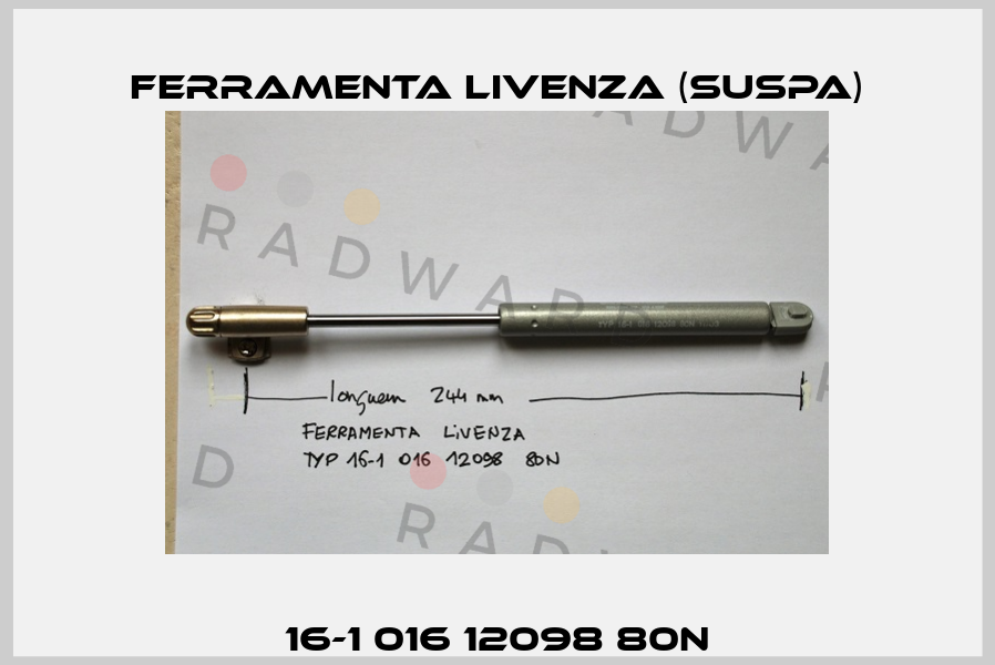 16-1 016 12098 80N Ferramenta Livenza (Suspa)