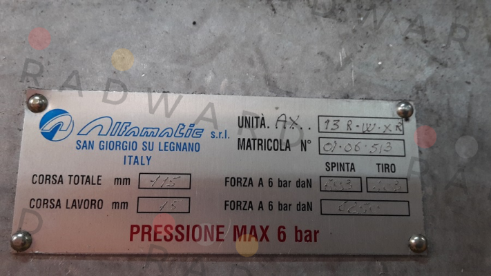 AX13 115/15 1N+R+W+XR  Alfamatic