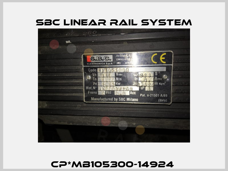 CP*MB105300-14924  SBC Linear Rail System