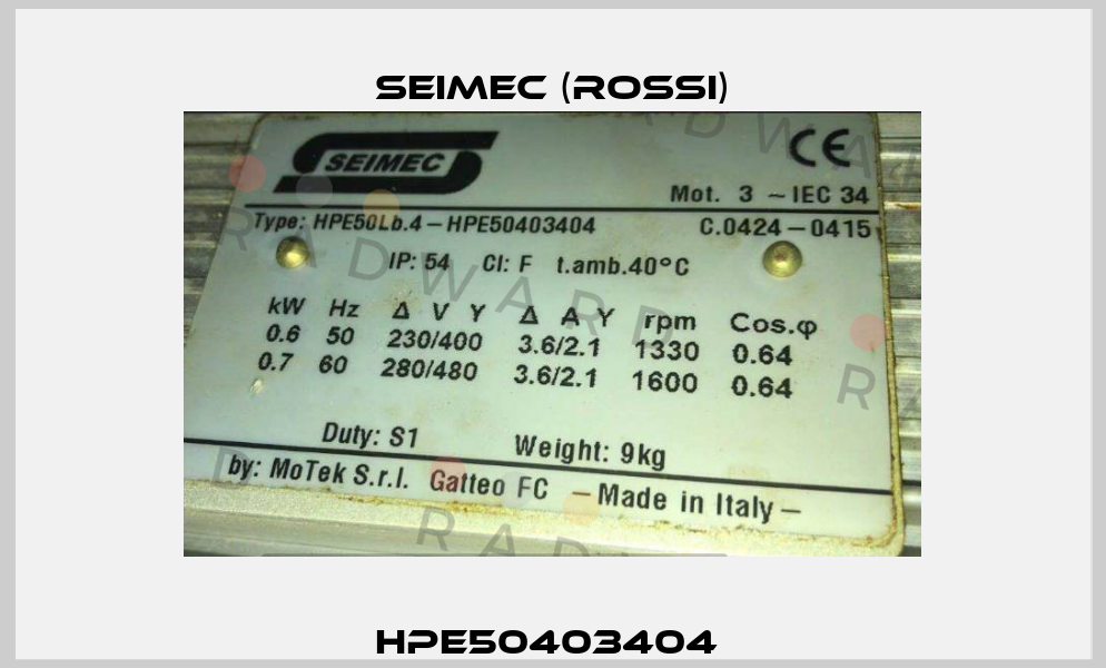 HPE50403404  Seimec (Rossi)