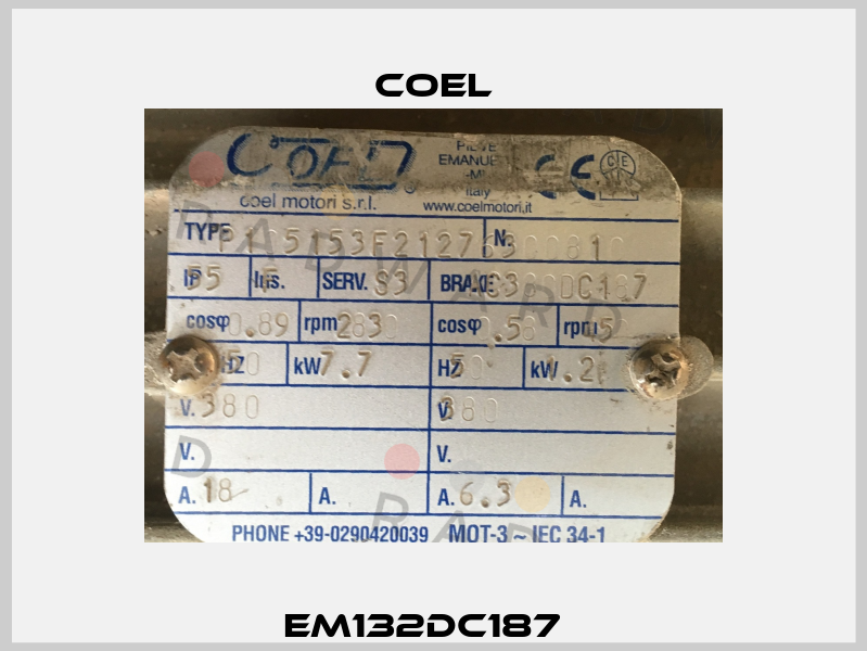 EM132DC187   Coel
