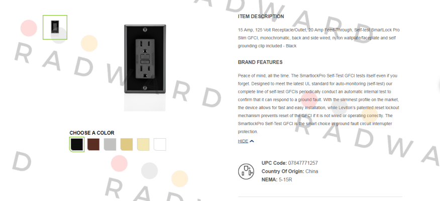 GFNT1-E  Leviton