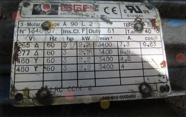 A90L2 (OEM for Lowara)  Isgev