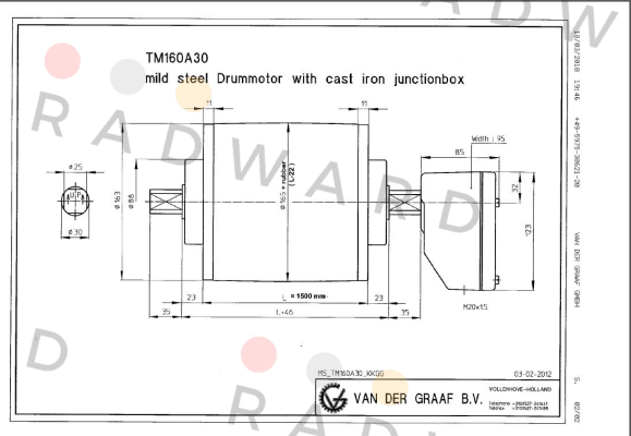 TM160A30-0410-1500  Van der Graaf