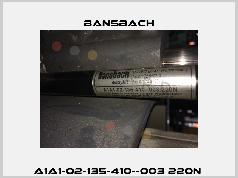 A1A1-02-135-410--003 220N  Bansbach