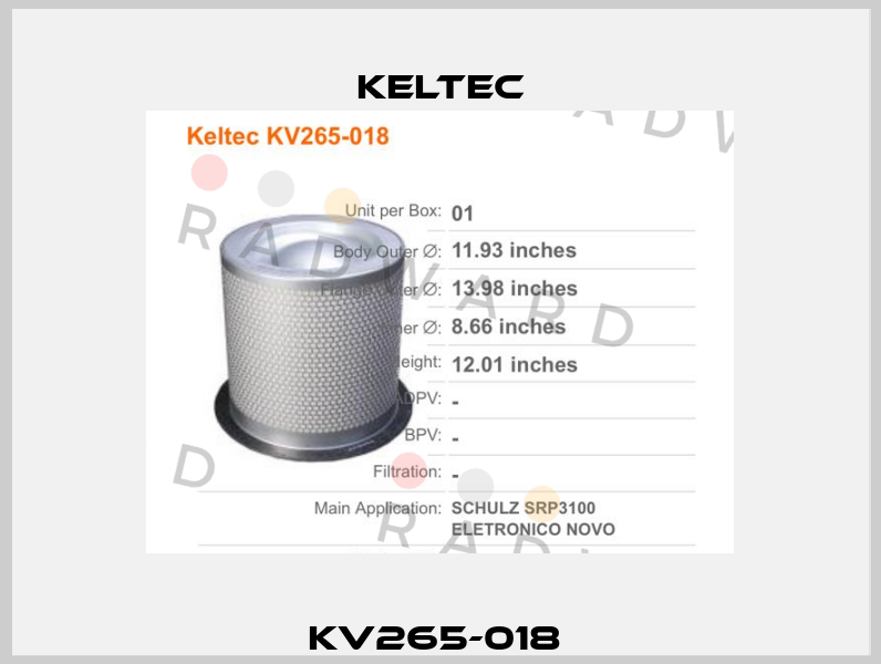 KV265-018  Keltec