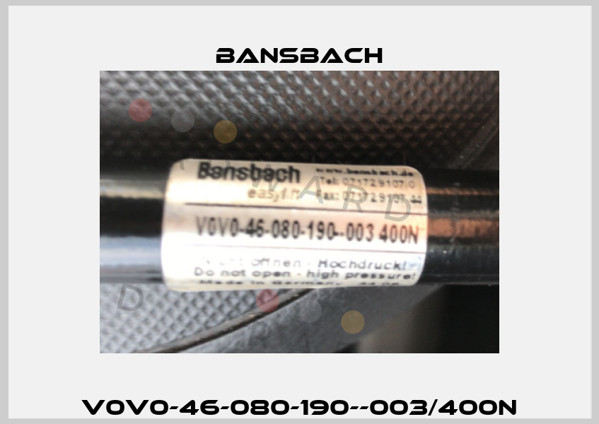 V0V0-46-080-190--003/400N Bansbach