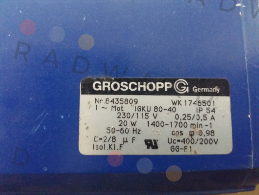 Nr: 8435806 WK 1746501  Groschopp