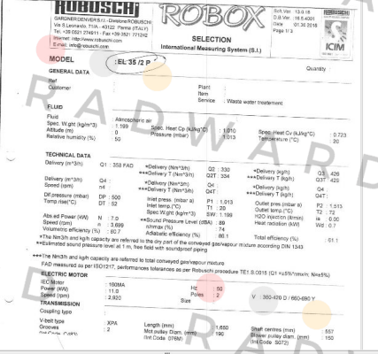 RBS35LHBD Robuschi