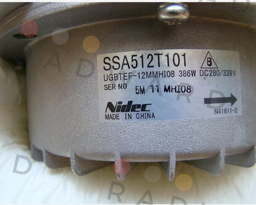 SSA512T101   S/N:5M 11 MHI 08 OEM Nidec