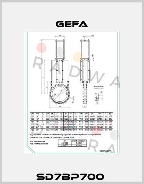 SD7BP700  Gefa