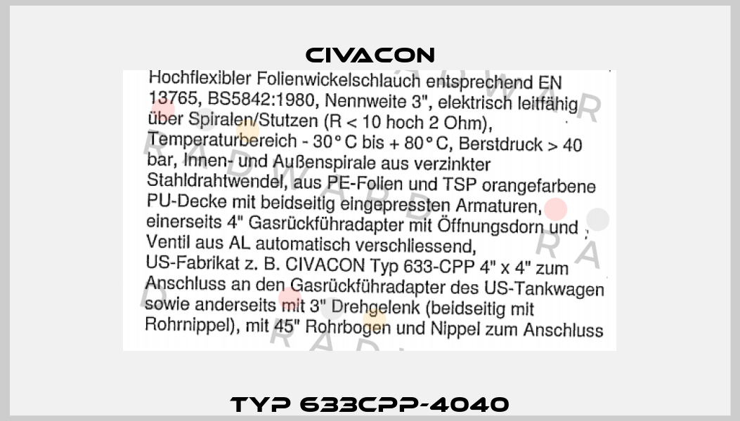 Typ 633CPP-4040 Civacon