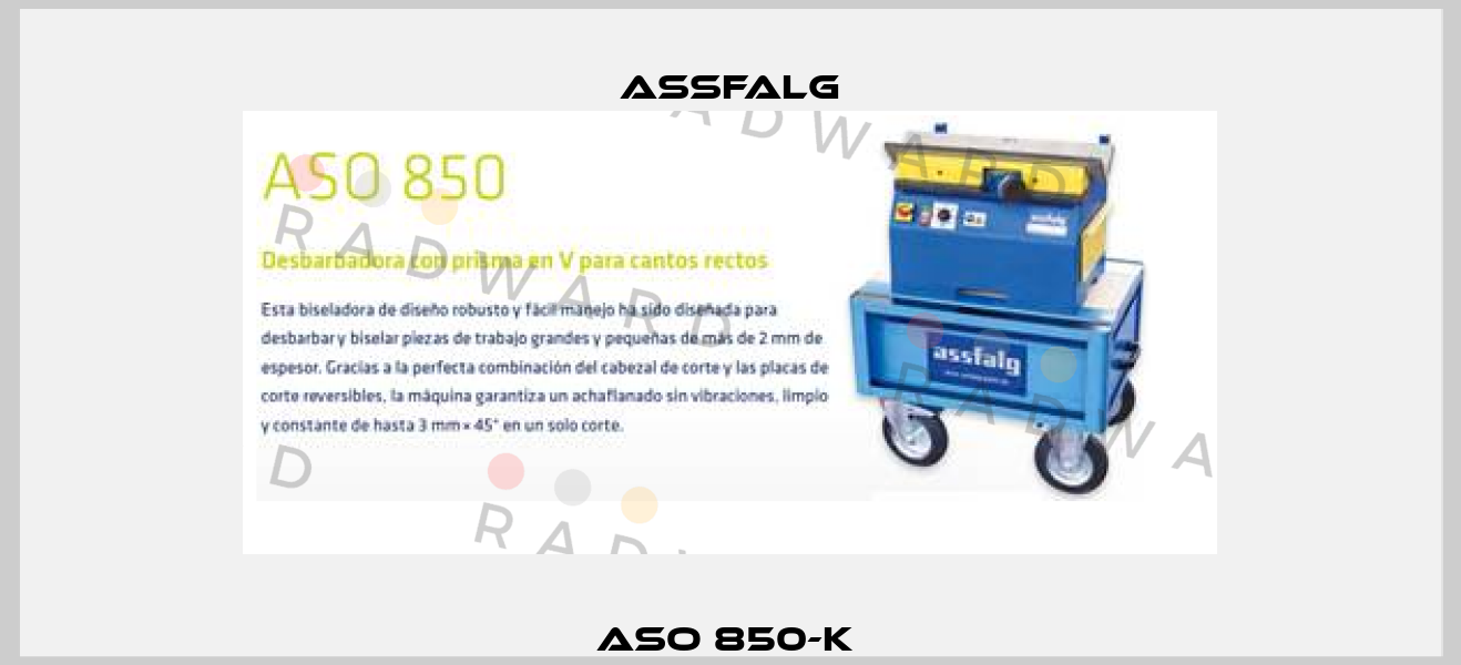 ASO 850-K  Assfalg