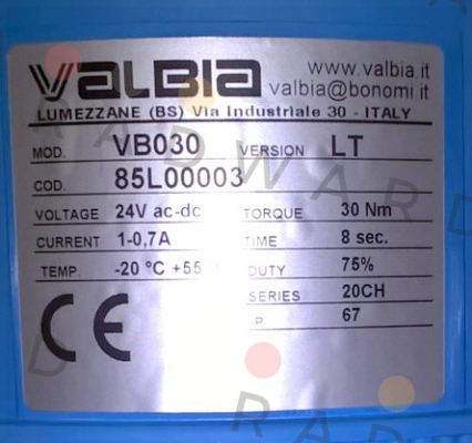 85L00003 VB030 Valbia