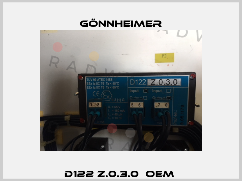 D122 Z.0.3.0  oem  Gönnheimer