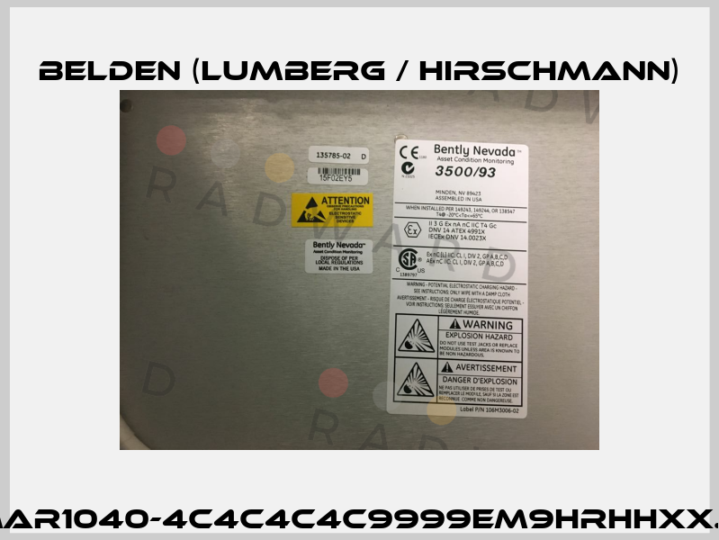 MAR1040-4C4C4C4C9999EM9HRHHXX.X Belden (Lumberg / Hirschmann)