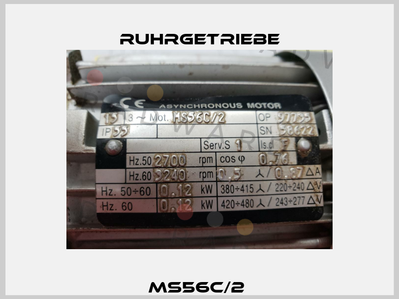 MS56C/2  Ruhrgetriebe