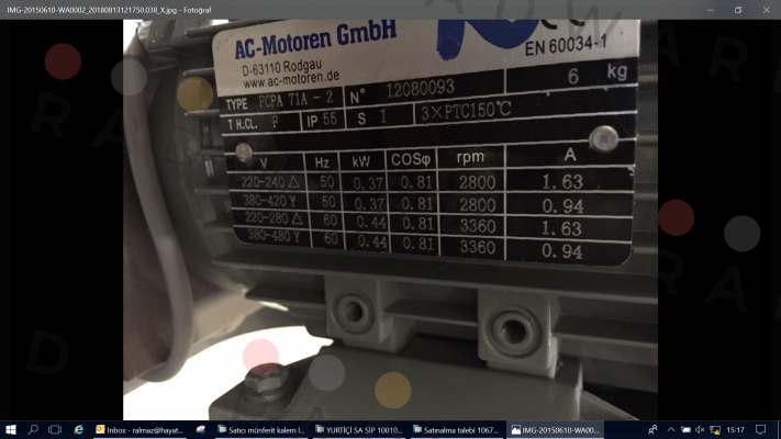 Type: FCPA 71A-2  AC Motoren