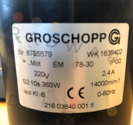 8755579 WK 1639402 oem  Groschopp