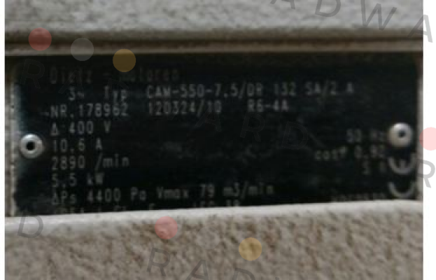  CAM-550-7.5/DR 132 SA/2.A	 obsolete  Dietz-Motoren