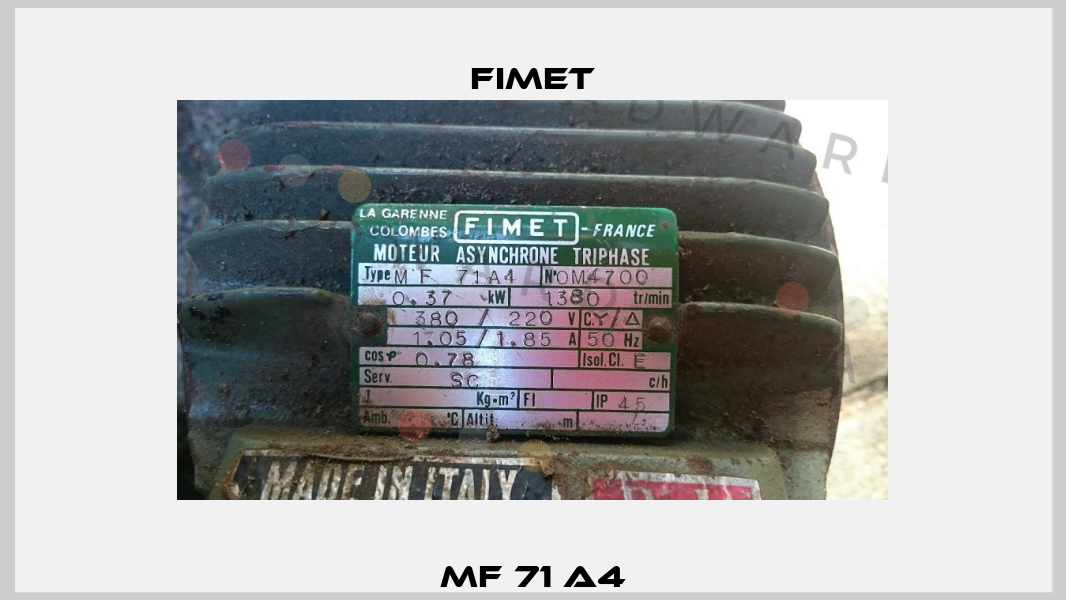 MF 71 A4 Fimet