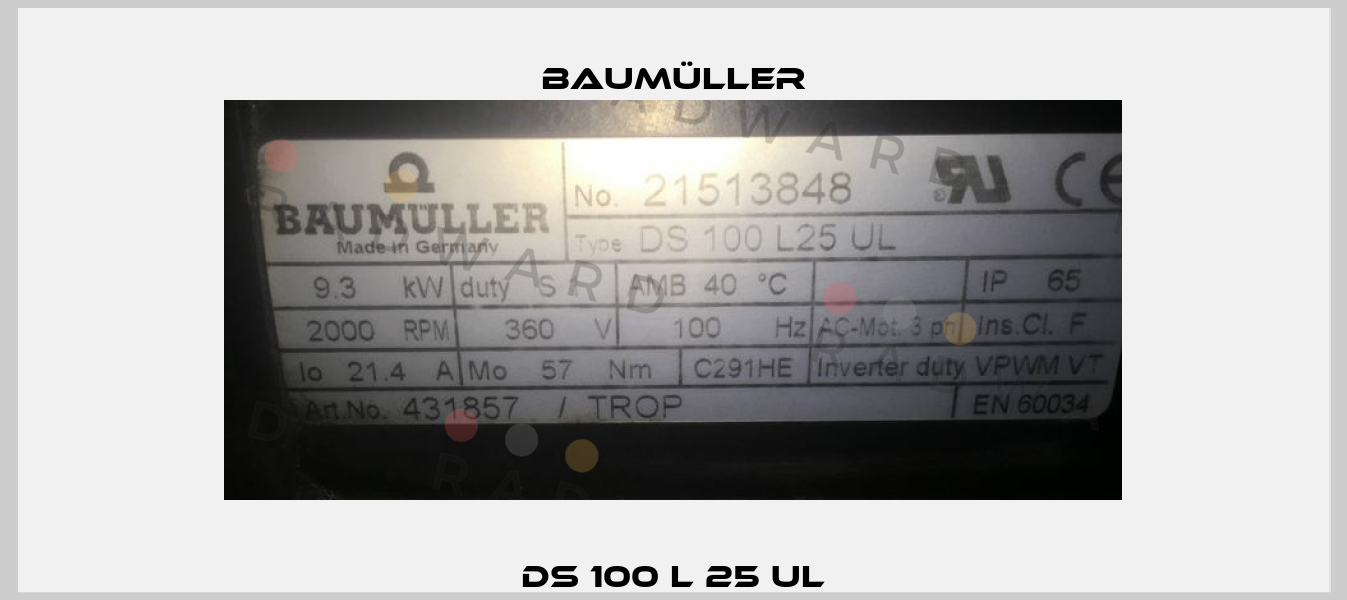 DS 100 L 25 UL Baumüller