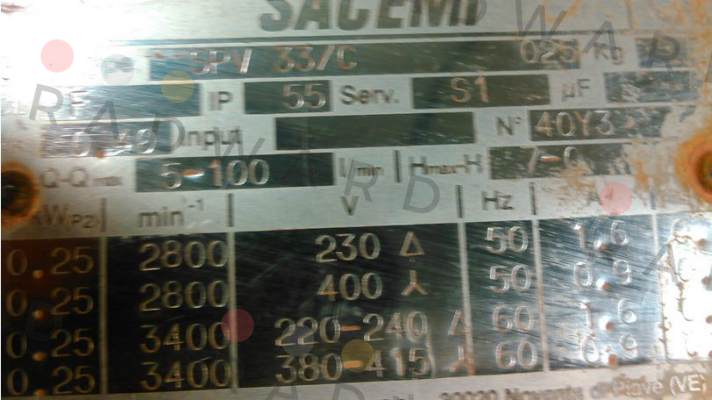 SPV33/C Sacemi
