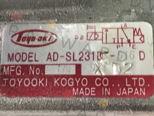 AD-SL231D-916 D JTEKT FLUID POWER SYSTEMS CORPORATION (ex. Toyooki)