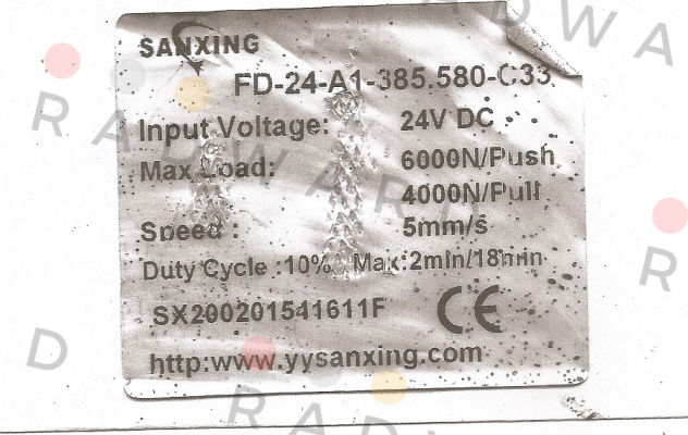 FD-24-A1-385.580-C33 obsolete, replace by set Sanxing