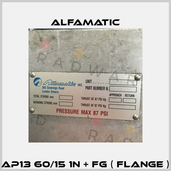 AP13 60/15 1N + FG ( Flange ) Alfamatic