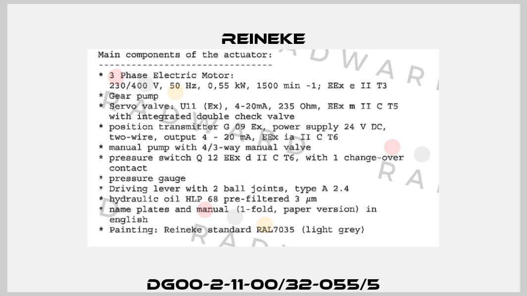 DG00-2-11-00/32-055/5 Reineke