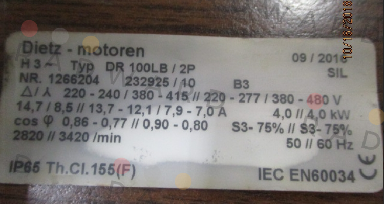 DR100LB/2P Dietz-Motoren