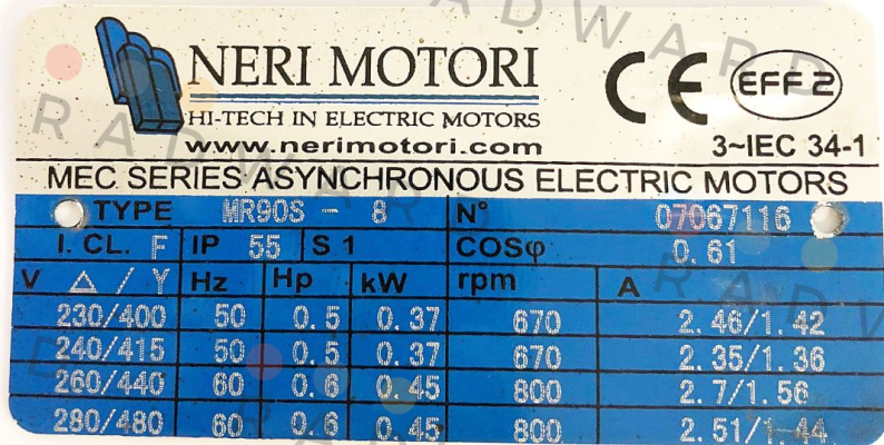 T090S 8P Neri Motori